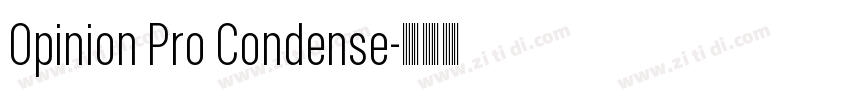 Opinion Pro Condense字体转换